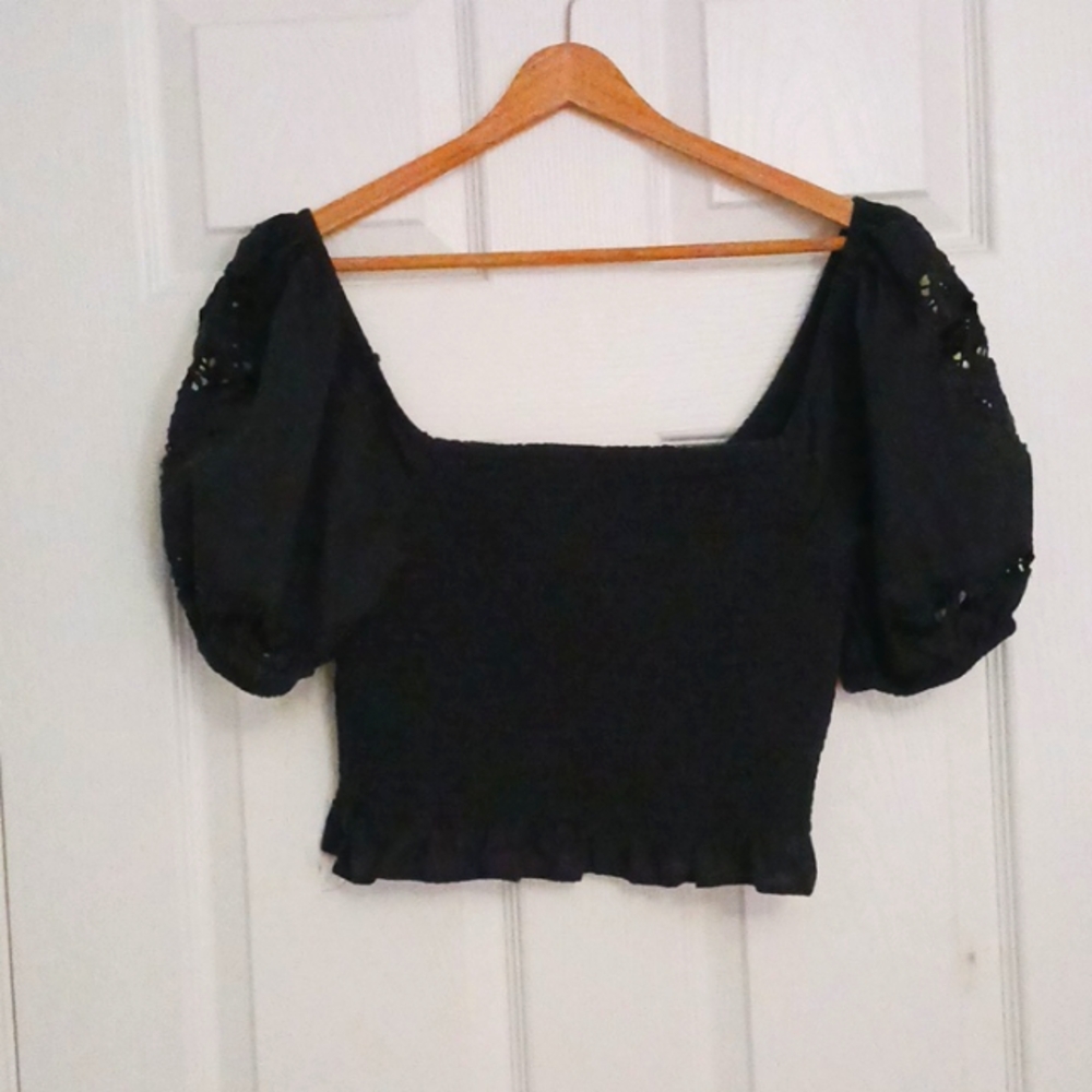 American Eagle Crop Top Navy